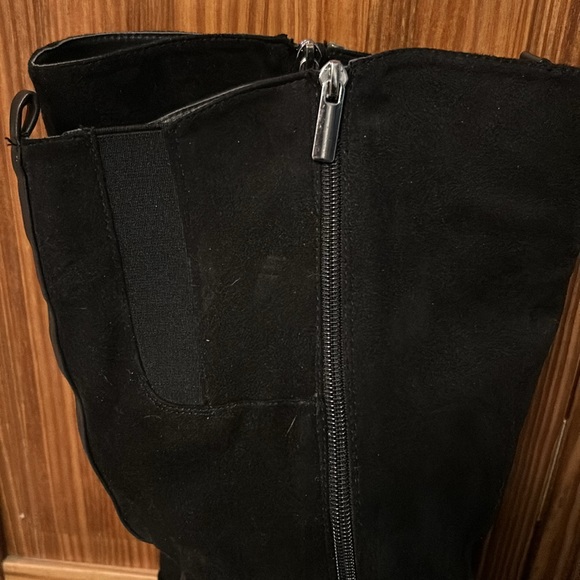 Avenue Newport black knee high plus size boots size 8.5W - Picture 7 of 9